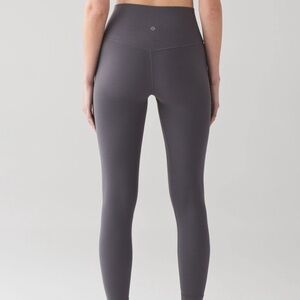 Lululemon align pants: Dark Carbon; Size 2, 7/8 length
